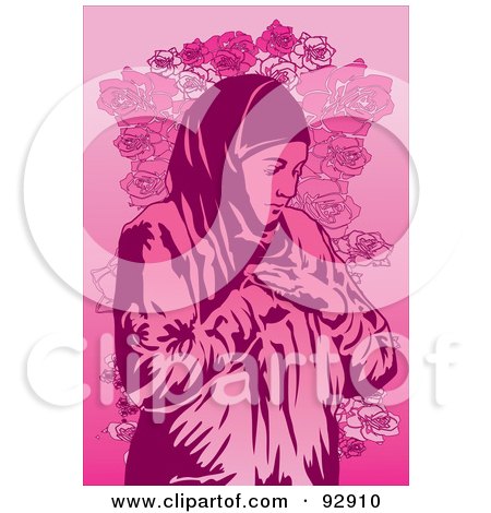 Royalty-Free (RF) Clipart Illustration of a Praying Person - 7 by mayawizard101