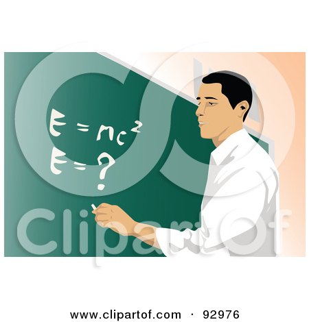 Royalty-Free (RF) Clipart Illustration of a Male Professor - 1 by mayawizard101