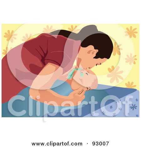 Royalty-Free (RF) Clipart Illustration of a Mom And Child - 18 by mayawizard101