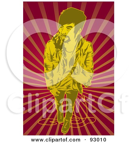 Royalty-Free (RF) Clipart Illustration of a Vocalist Man - 1 by mayawizard101