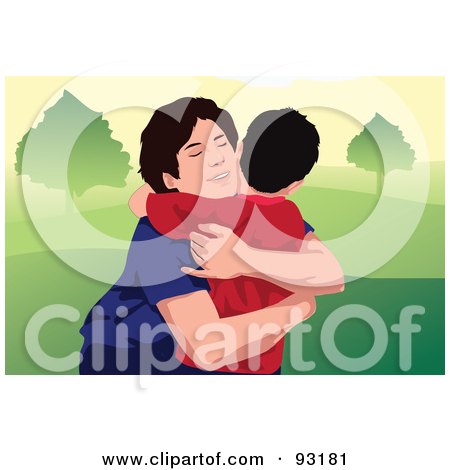 Royalty-Free (RF) Clipart Illustration of a Mom And Child - 24 by mayawizard101