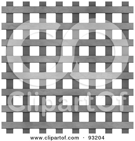 Royalty-Free (RF) Clipart Illustration of a Metal Mesh Grate Over White - 1 by Arena Creative