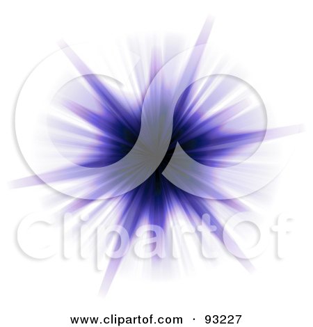 Royalty-Free (RF) Clipart Illustration of a Purple And Black Burst On Black by Arena Creative