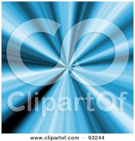 Royalty-Free (RF) Clipart Illustration of a Shiny Blue Vortex Of Light by Arena Creative