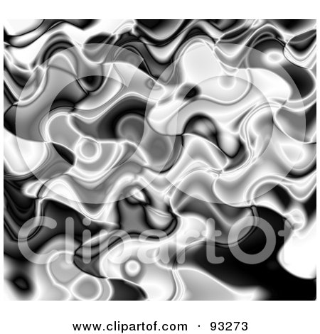 Royalty-Free (RF) Clipart Illustration of a Background Of Rippling Gray Liquid by Arena Creative