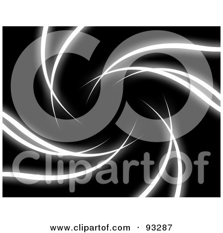 Royalty-Free (RF) Clipart Illustration of Streaks Of Light On Black  by Arena Creative