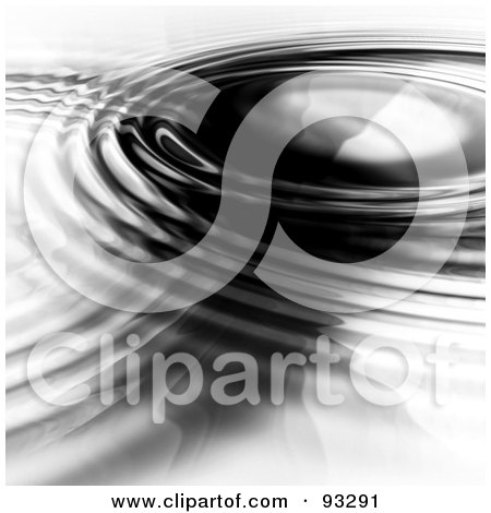Royalty-Free (RF) Clipart Illustration of Black Ripples On A White Surface  by Arena Creative