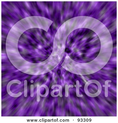 Royalty-Free (RF) Clipart Illustration of a Background Of A Blurry Purple Burst by Arena Creative
