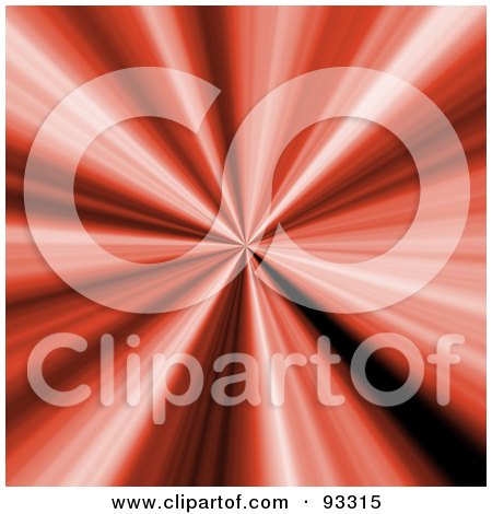 Royalty-Free (RF) Clipart Illustration of a Background Of Red Rays In A Bursting Vortex by Arena Creative