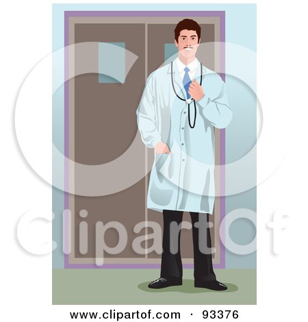 Royalty-Free (RF) Clipart Illustration of a Doctor - 2 by mayawizard101