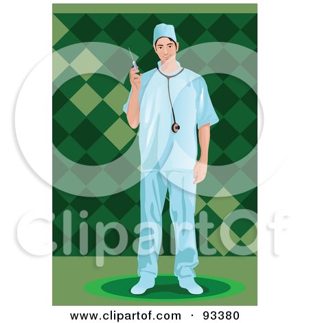 Royalty-Free (RF) Clipart Illustration of a Doctor - 1 by mayawizard101