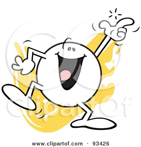 Royalty-Free (RF) Clipart Illustration of a Moodie Character Snapping His Fingers by Johnny Sajem