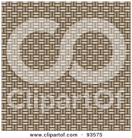 Royalty-Free (RF) Clipart Illustration of a Textured Background Of Tan Basket Weaving by KJ Pargeter