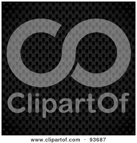 Royalty-Free (RF) Clipart Illustration of a Dark Gray And Black Carbon Fiber Background by michaeltravers