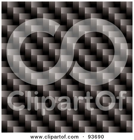 Royalty-Free (RF) Clipart Illustration of a Cross Weave Carbon Fiber Background by michaeltravers