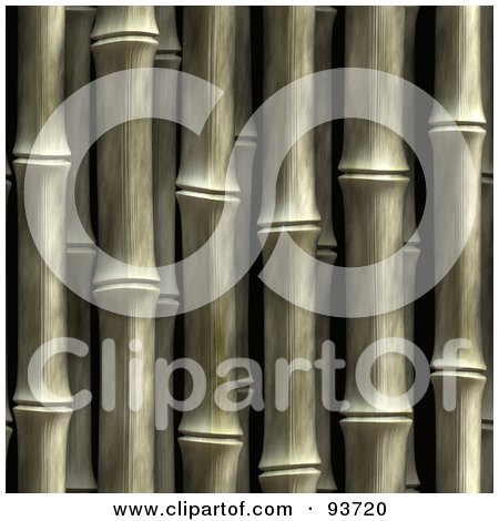 Royalty-Free (RF) Clipart Illustration of a Seamless Vertical Bamboo Background by Arena Creative