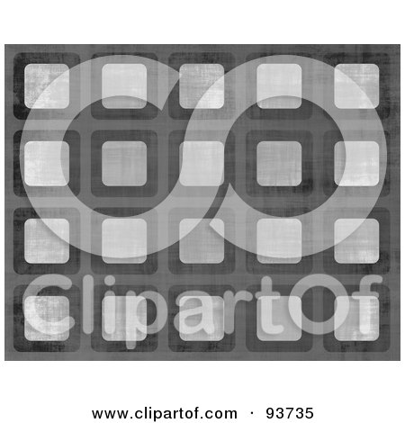 Royalty-Free Clipart Illustration Of A Background Of Rounded Squares Of Grunge Over Gray by Arena Creative