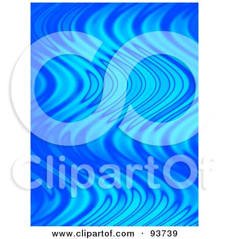 Royalty-Free Clipart Illustration Of A Vertical Background Of Wavy Blue Flames by Arena Creative