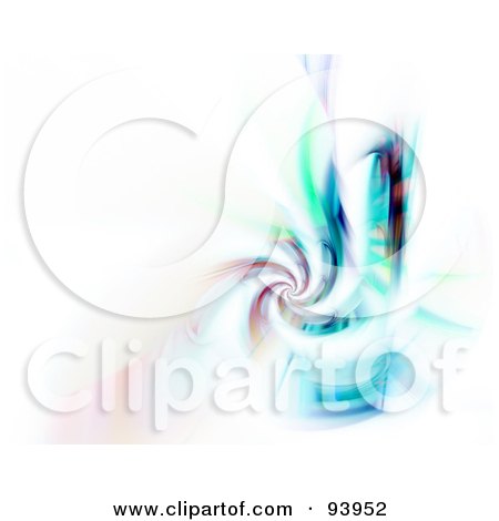 Royalty-Free (RF) Clipart Illustration of a Swirling Fractal On White by Arena Creative