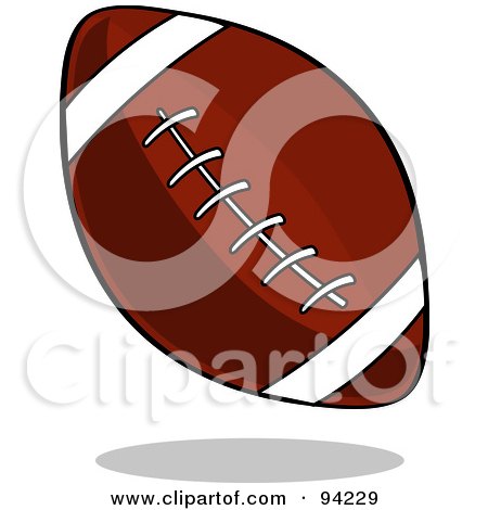 Royalty-Free (RF) Clipart Illustration of a Pigskin American Football by Pams Clipart