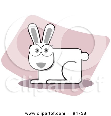 Royalty-Free (RF) Clipart Illustration of a Square Bodied Hare by Qiun