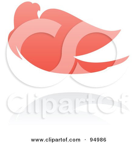 Royalty-Free (RF) Clipart Illustration of a Pink Parrot Logo Design Or App Icon - 3 by elena