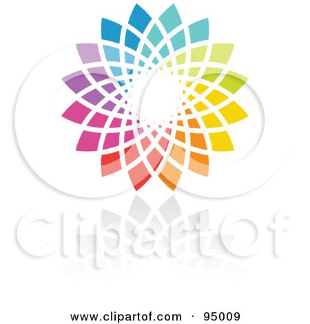 Royalty-Free (RF) Clipart Illustration of a Rainbow Circle Logo Design Or App Icon - 14 by elena