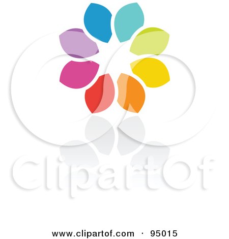 Royalty-Free (RF) Clipart Illustration of a Rainbow Circle Logo Design Or App Icon - 3 by elena