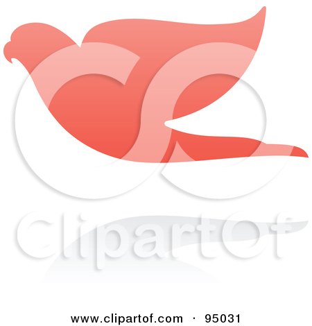 Royalty-Free (RF) Clipart Illustration of a Pink Parrot Logo Design Or App Icon - 4 by elena