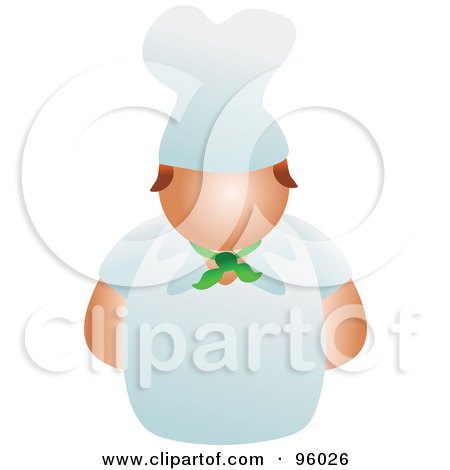 Royalty-Free (RF) Clipart Illustration of a Faceless Male Chef In Uniform by Prawny