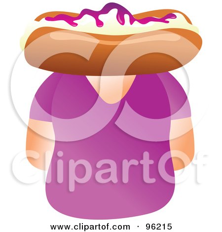 Royalty-Free (RF) Clipart Illustration of a Woman With A Bun Face by Prawny