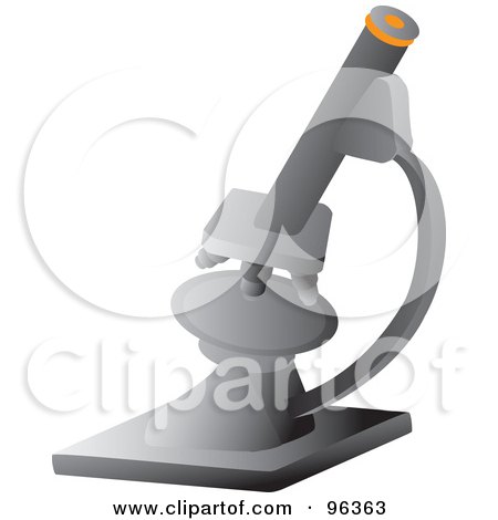 Royalty-Free (RF) Clipart Illustration of a Scientific Microscope by Rasmussen Images