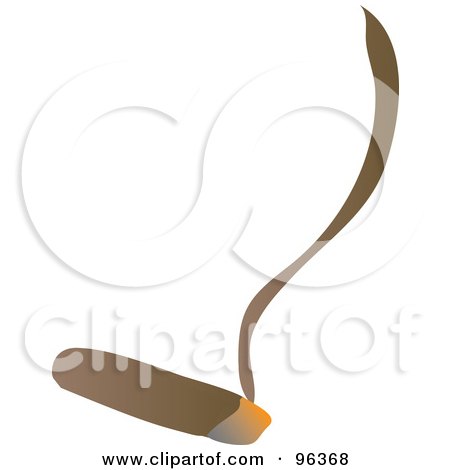 Royalty-Free (RF) Clipart Illustration of a Smoking Joint by Rasmussen Images