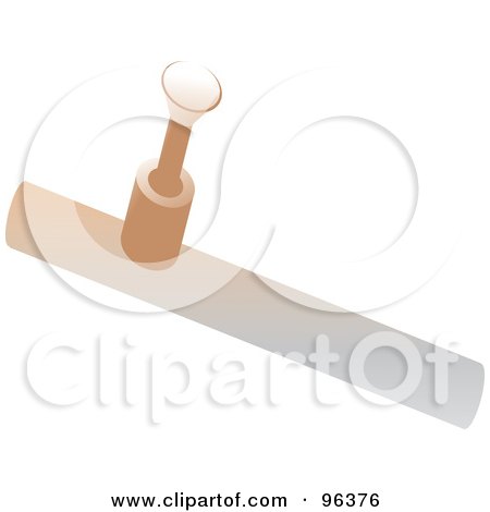 Royalty-Free (RF) Clipart Illustration of a Brown Pipe by Rasmussen Images