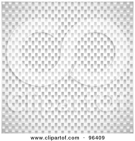 Royalty-Free (RF) Clipart Illustration of a Background Of Tight Carbon Weave - White by michaeltravers