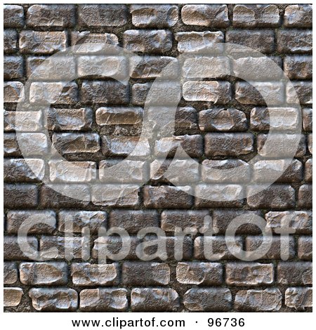 Royalty-Free (RF) Clipart Illustration of a Seamless Cobblestone Brick Pattern by Arena Creative