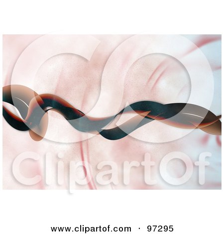 Royalty-Free (RF) Clipart Illustration of an Abstract Organic Textured Wave Background by elaineitalia