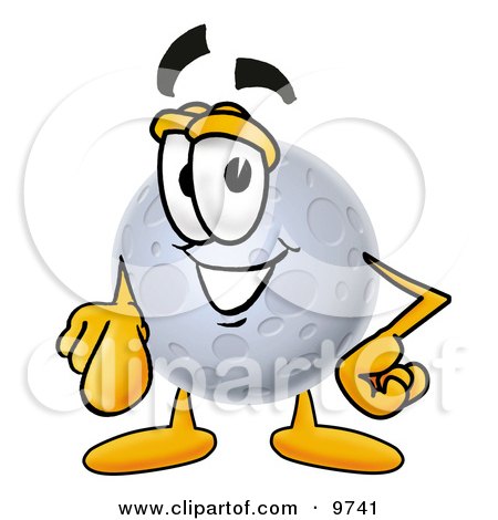 Clipart Picture of a Moon Mascot Cartoon Character Pointing at the Viewer by Mascot Junction