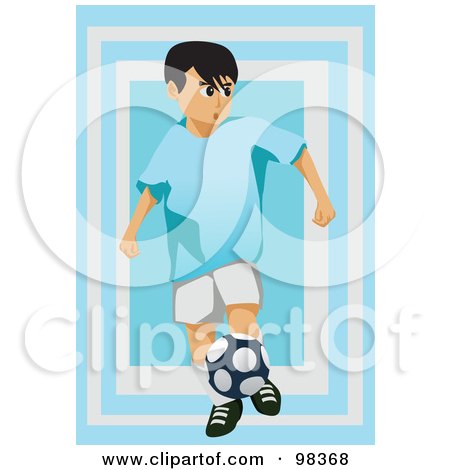 Royalty-Free (RF) Clipart Illustration of a Soccer Boy - 13 by mayawizard101