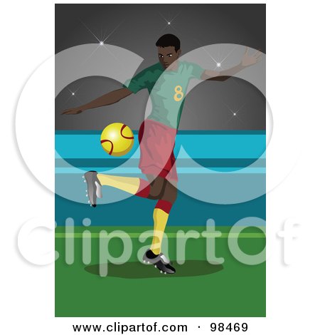 Royalty-Free (RF) Clipart Illustration of a Soccer Man - 5 by mayawizard101