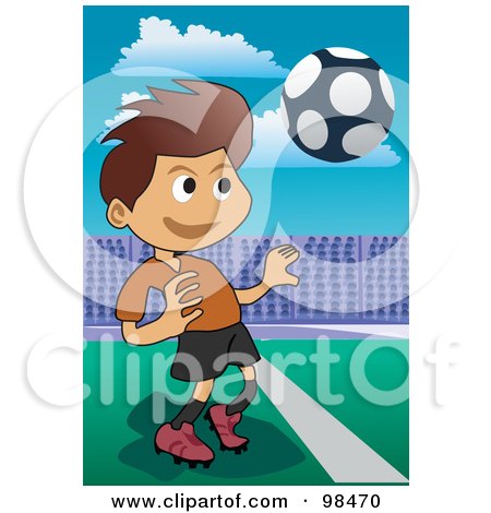 Royalty-Free (RF) Clipart Illustration of a Soccer Boy - 7 by mayawizard101