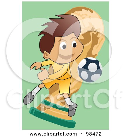Royalty-Free (RF) Clipart Illustration of a Soccer Boy - 5 by mayawizard101