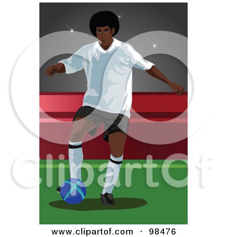Royalty-Free (RF) Clipart Illustration of a Soccer Man - 7 by mayawizard101