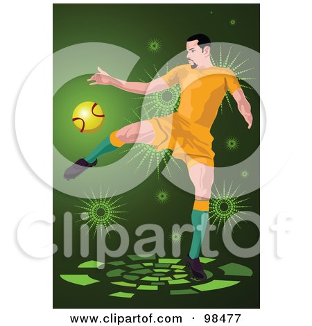 Royalty-Free (RF) Clipart Illustration of a Soccer Man - 9 by mayawizard101