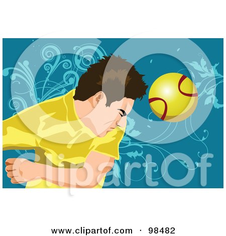 Royalty-Free (RF) Clipart Illustration of a Soccer Man - 8 by mayawizard101