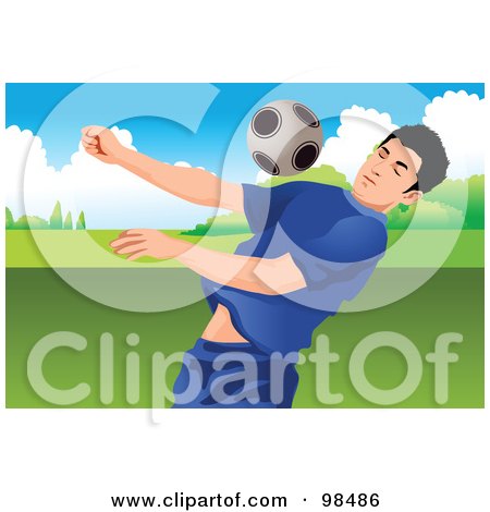 Royalty-Free (RF) Clipart Illustration of a Soccer Man - 6 by mayawizard101