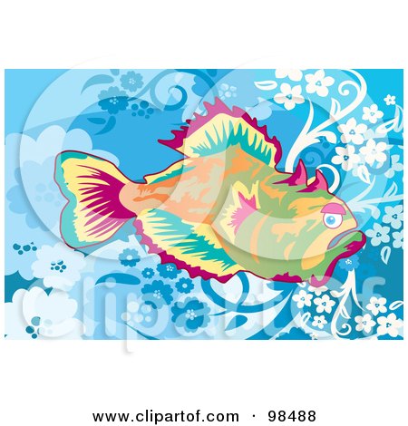 Royalty-Free (RF) Clipart Illustration of a Deep Sea Fish - 3 by mayawizard101
