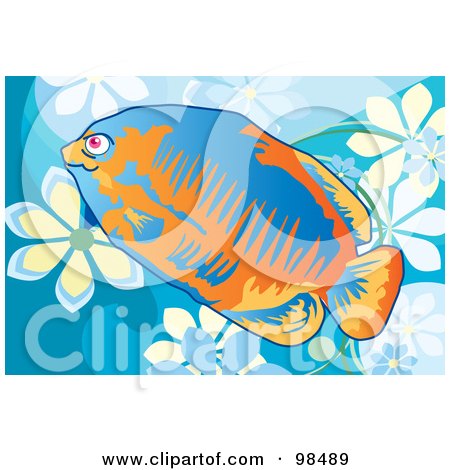 Royalty-Free (RF) Clipart Illustration of a Tropical Aquarium Fish - 6 by mayawizard101