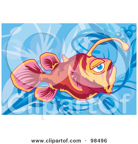 Royalty-Free (RF) Clipart Illustration of a Deep Sea Fish - 5 by mayawizard101