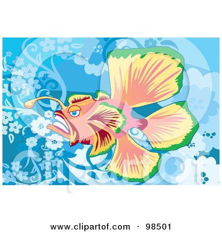 Royalty-Free (RF) Clipart Illustration of a Deep Sea Fish - 1 by mayawizard101